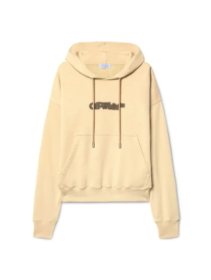 Beiger Hoodie Mit Spray Pfeil