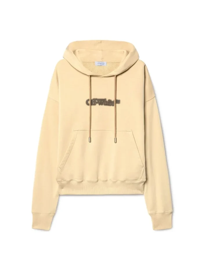 Beiger Hoodie Mit Spray Pfeil