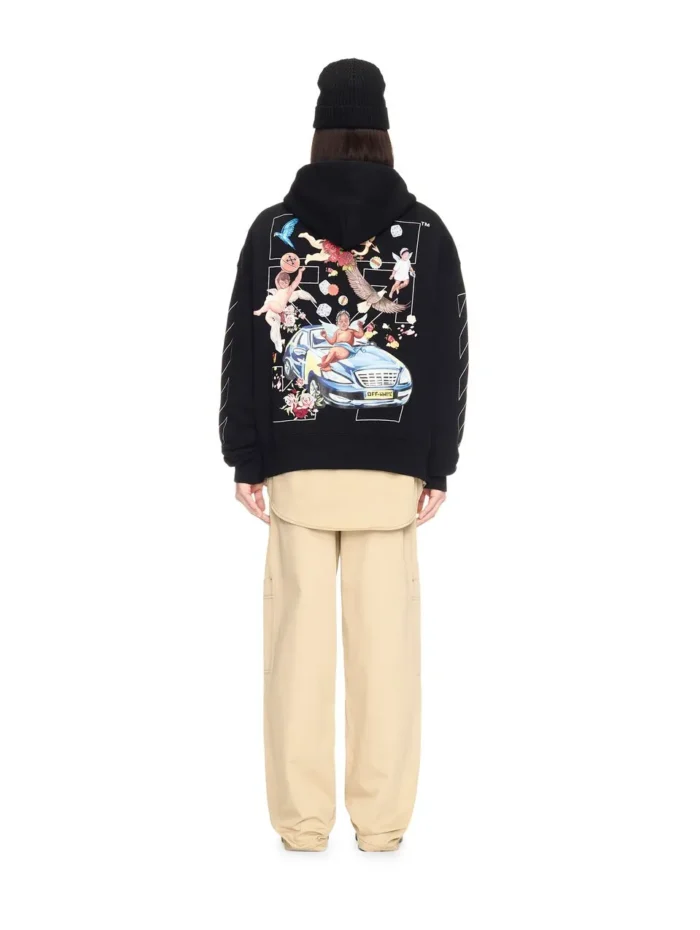 Black Fresco Arrow Hoodie - 1