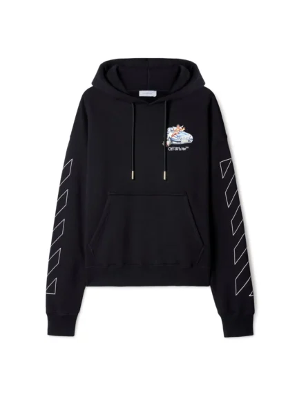 Black Fresco Arrow Hoodie