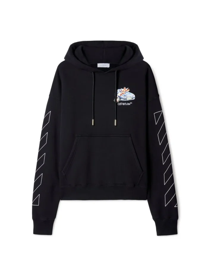 Black Fresco Arrow Hoodie