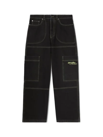 Blaue Cargojeans