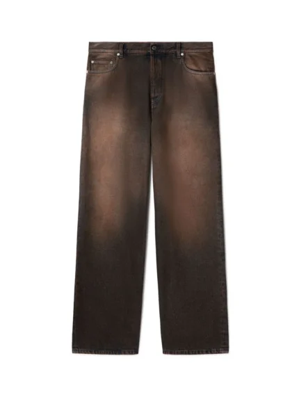 Braune Geradegeschnittene Jeans