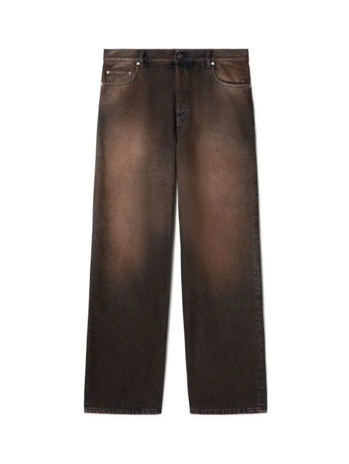 Braune Geradegeschnittene Jeans