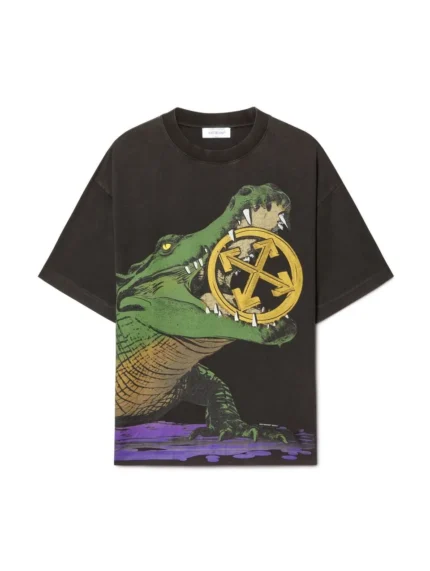 Crocodile T-Shirt – Schwarz