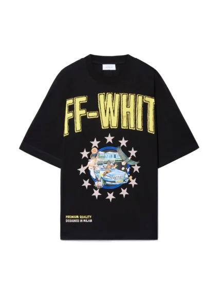 Fresco Star Over T-Shirt – Schwarz