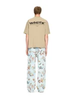 Off Split T-Shirt – Beige - 1