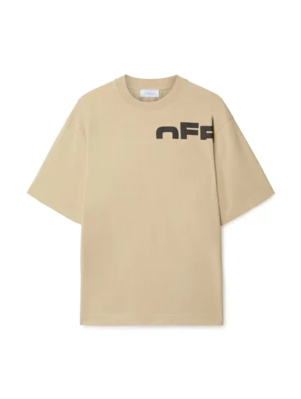 Off Split T-Shirt – Beige