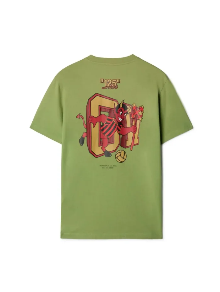 Off White C.O. AC Milan Support T Shirt - 1