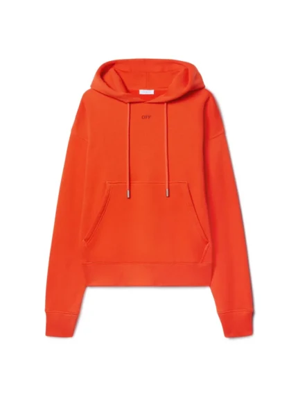 Orangener Vibe Hoodie Mit Pfeil