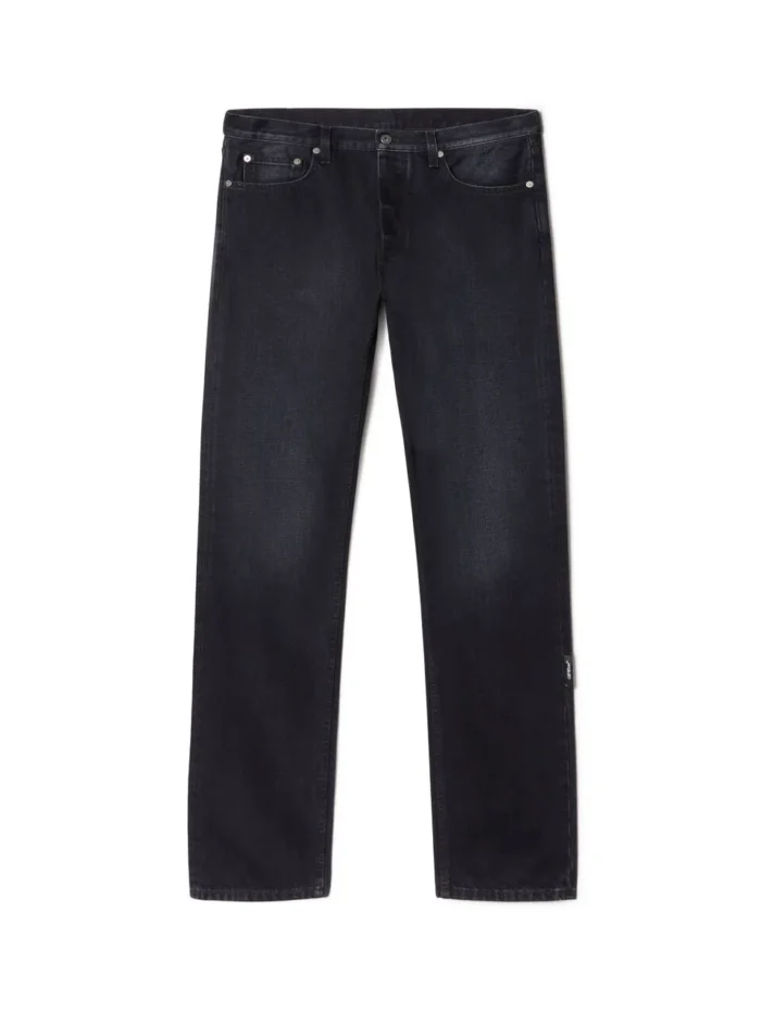 Schwarze Skinny Jeans Mit Pfeil