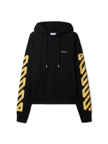 Schwarzer Hoodie Mit Pfeil