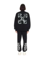 Schwarzer Vibe Sweatshirt Mit Pfeil - 1