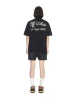 Schwarzes Script T-Shirt - 1