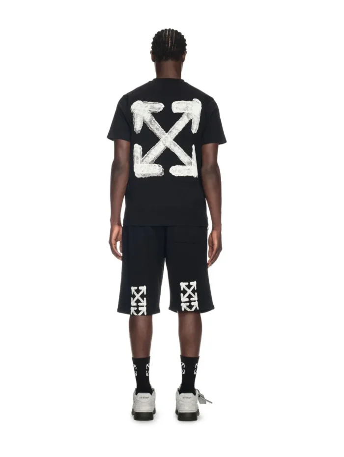 Schwarzes Spray Pfeil T-Shirt - 1