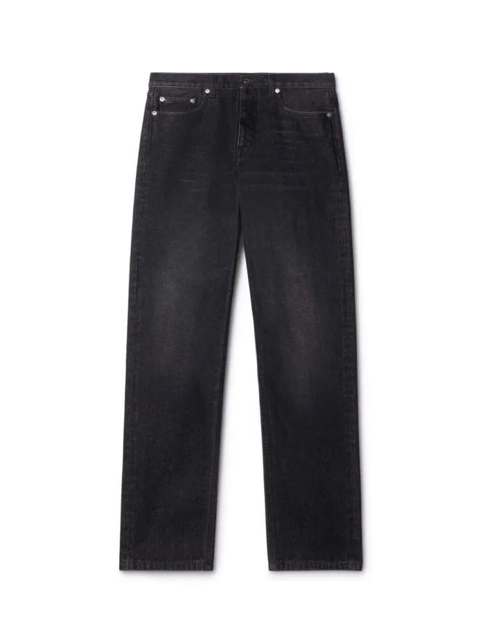 Vintage Schwarze Konische Jeans Mit Pfeil