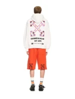 Weisser Hoodie Mit Stern Und Pfeil - 1