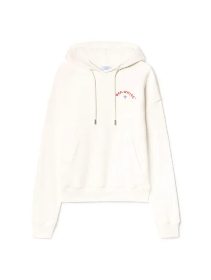Weisser Hoodie Mit Stern Und Pfeil