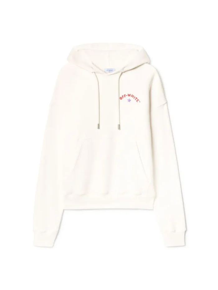 Weisser Hoodie Mit Stern Und Pfeil